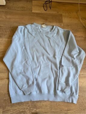 Home Essentials Men's Light Blue Crewneck Sweatshirt